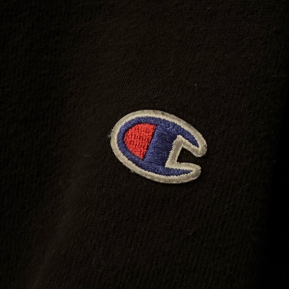 ⚫ CHAMPION BLACK REVERSE WEAVE LONG SLEEVE HOODIE MENS SIZE SMALL ⚫ - Picture 3 of 6